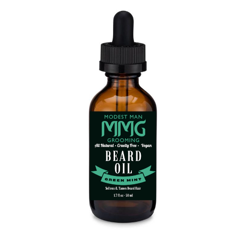 Bottle of Green Mint Beard Oil